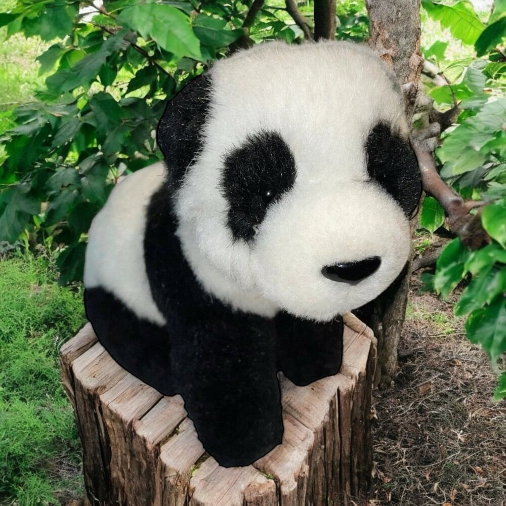 Gund Panda Bear Plush Stuffed Animal World Wildlife Fund WWF Nursery Decor 8"